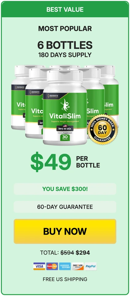 VitaliSlim 6 bottles